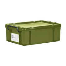 캠핑 박스 테이블 트렁크 정리함 네임 태그 박스, 18L, 카키