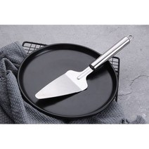 베이킹주걱 실리콘 스패츌러 알뜰 1 Pcs 주방 베이킹 과자 파이 피자 케이크 커터 스테인레스 스틸 삼각형 삽 이빨 서버 블레이드, SILVER