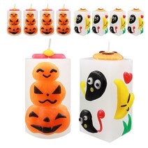 TNB 이야코 할로윈 꼬마파라핀 양초 사각5개 원형5개 CRM-E-Candle, 단품