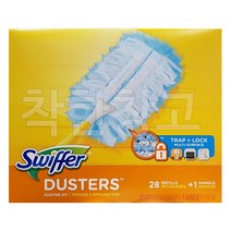 스위퍼 먼지청소포 세트 핸들+리필청소포28매 코스트코 털이, 24매