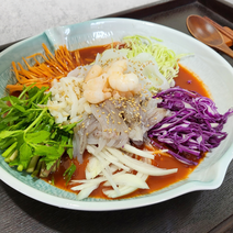 요리하는 아들 새콤달콤 맛있는 싱싱한 제철 한치 물회 1세트, 모둠 물회 1세트, 1개