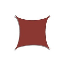 캠핑 트레일러 텐트 420D 방수 차양 항해 야외 정원 해변 파티오 수영장 천막, Rust red+2.5x3m