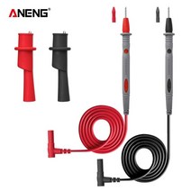 멀티미터 프로브 멀티테스트 리드 리들 Flukeneedle 팁 멀티 미터 테스터용 vichy용 디지털 멀티미터용 20a 1000v 실리콘 와이어 범용 프로브 테스트 리드 핀, 20A 은색