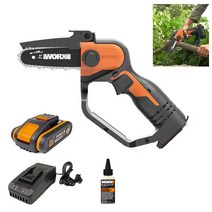 웍스 WG324E 한손 체인톱 충전 무선 전동톱 미니톱 20V WORX