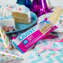 QuestNutrition 퀘스트바 저탄수 키토 프로틴바 - 벌스데이 케이크 12개입, 1개, 기본