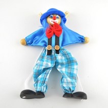 마리오네트인형 꼭두각시 인형 마리오네트 인형극 재미 있은 빈티지 다채로운 당겨 문자열 광대 나무 공예 장난감 공동 활동 어린이 어린이 선물 y039, 3, 11cm-30cm, 협력사