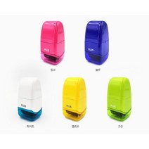 플러스 케시퐁롤러미니 스탬프 IS-520CM, 옐로우, 블랙