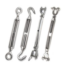 대광와이어로프 스텐 턴버클 와이어 서스 SUS304 덤버클, 샤클형 스텐 턴버클3/8인치, 1개