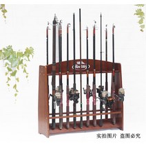 원목 매장 낚시대 거치대 보관대 로드 진열대, C타입