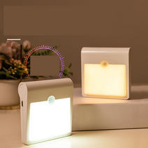 LED 센서등 반영구적 사용 파나소닉 대용량 배터리 장착 충전식 무선동작 모션감지 LED자동센서등 파워아이오닉스 v33, 광량조절형-6000k(화이트빛), 파나소닉(대용량배터리), 1개