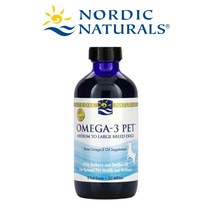 Nordic Naturals 중형견 대형견 펫 반려견 9kg~35kg 오메가3 피쉬오일 EPA DHA 지방산 237ml