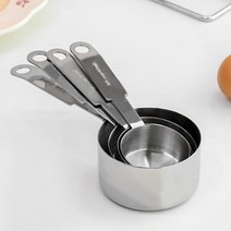 주부 9단 스테인레스 스틸 계량스푼 계량컵 4pcs 세트, 계량스푼 4pcs세트 (CO10076)