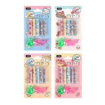 [코리아스퀘어] 1000 몽알몽알 연필캡 그립세트, 색상랜덤