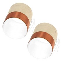 Fielect 25.5mm 2.5cm(1인치) 우퍼 보이스 코일 2중 레이어 라운드 구리 와이어 베이스 스피커 오디오 수리용 2개, 2 Layer_1