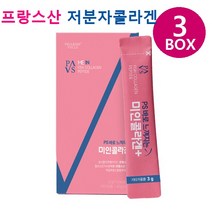 ps미인콜라겐 프랑스산 저분자콜라겐 펩타이드 엘라스틴 비오틴 수용성 어류 콜라겐 먹는 피쉬 생선 가루 스틱 병풀콜라겐 GPH 효소분해 히알루론산 비타민C 효능, 3EA