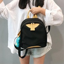 가볍고 귀여운 투톤배색 여자 외출 미니 백팩 6컬러 일상룩