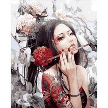 HANDONG 인물 유화 DIY 명화 반고흐 손으로 그리기 예술품 인테리어 예수 천사, PO168