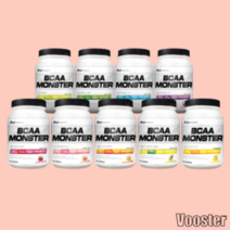 BCAA몬스터 아미노산 헬스 보충제 비씨에이에이 500g 50회분, 복숭아맛