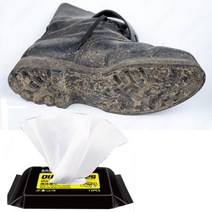 운동화 티슈 신발 물티슈 닦는 티슈 흰신발 작업화 등산화 지우개 클리너 클리닝, 운동화 물티슈 1팩 12매