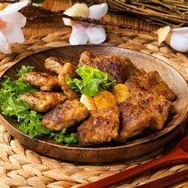 모닝하임 신임꺽정 떡갈비1kg+1kg, 1)납작떡갈비1kgX2팩, 상세설명 참조