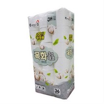 복이많은집 목화 3겹 데코 롤화장지 22m, 36롤, 1팩