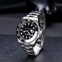 신형 GMT Master II 116719 BLRO 코크스 링 자동 기계 사파이어 미 러 운동 방수 시계 JHD 564 F, 까만색