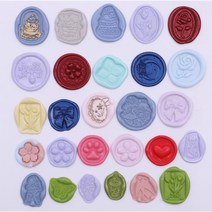 실링왁스 씰링 스탬프 비즈왁스 웨딩 인장 실속형 리필, 13.펄 그린티