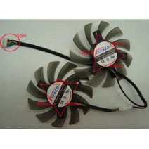 FD7010H12S DC12V 0.35A VGA 팬 ASUS GTX690 GTX660TI HD7970 R9 270X 그래픽 카드 5 핀, 한개옵션0
