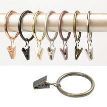 커튼용품 커텐링 고리 커튼 집게링 집게걸이 10p F549, 10p(25mm)황동