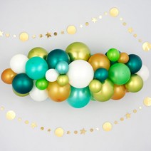 클라우드 벌룬 가랜드 만들기 세트 (오가닉 벌룬 가랜드) [골드그린], 단품