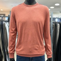 레노마 옴므 S/S 브릭 기본 울혼방 라운드 니트RNEPKT03A