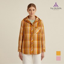 올리비아로렌 체크 아우터형 블라우스 VVCNLXS2261