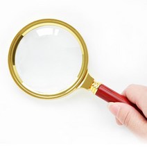 루페 루뻬Findame-휴대용 핸드 헬드 레트로 핸들 확대경 60mm 70mm 80mm 90mm 100mm 10X 눈 루페 유리, 05 100mm