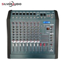 파워드믹서 디제잉장비 기계 ddj gax-808 전문적인 강력한 8 채널 앰프 레코더가 있는 믹싱 콘솔 16 dsp 효과 강력한 오디오 믹서, 808을 위해