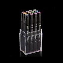 신한 터치 트윈마카 12색 세트(MC PC ST WD CG WG BGG), 신한마카12색(WOOD COLORS)