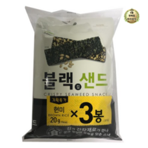 라이브잇 풀무원 블랙김샌드 현미 스낵, 18개입, 20g