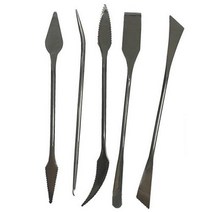 스텐헤라 5종세트/점토 조소 헤라 도구 도자기 찰흙, 스텐헤라 5종세트, 스텐헤라 5종세트