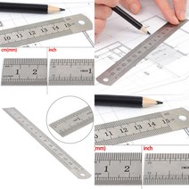 15CM 쇠자 사무용품 철자 스테인레스자 목공구