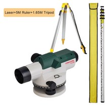 레이저레벨기 자동레이저레벨기 녹색 레이저수평기 소형 삼각대 포인트 전자식레벨기 수평계 Firecore 32x 자동 광학 레벨 + 타워 자 + 삼각대 정확한 레벨링 높이거리각도, 옵션 4