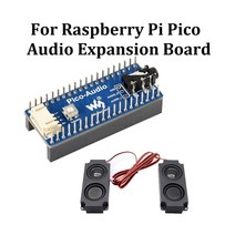 Waveshare For Raspberry Pi Pico Expansion Board Module Stereo Decoder With Speaker External Headphon, [01] Blue