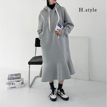 H스타일 (OP)후드후레아원피스