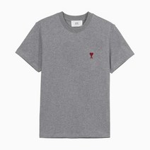 아미 (당일) 22FW 하트 로고 그레이 반팔티 UTS001 724 055
