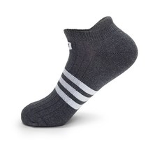송이네양말 남성양말 삼선 스포츠 이중쿠션 이중바닥 충격완화 편안한 운동 양말, 차콜