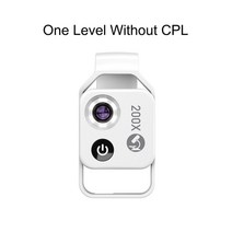 고배율망원경 만안경 콘서트 휴대용 apexel 200x 확대 현미경 lens with cpl mobile led light micro pocket macro lens for, 원 레벨 화이트