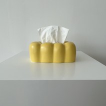 몽실구름 티슈케이스 (4colors) 핸드타올 각티슈 커버, 옐로우
