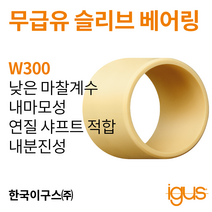 한국이구스 베어링 16-20mm iglidur® W300 독일 정품 슬리브 베어링 DUBUSH 오일리스 BUSHING 부싱, 내경 16mm:WSM-1618-15