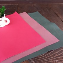 무두쟁이 천연가죽원단 통가죽 면피가죽 재단판매 가죽공방용가죽, 그린