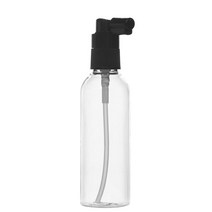 허브스프레이 헤어 스프레이용기 검정 흰색캡 20~500ml, 100ml, 투명용기 검은색캡, 1개