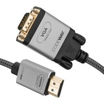 [그래픽카드쿨러케이블] 코드웨이 HDMI to VGA RGB 케이블, 1개, 1.2m