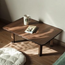 원룸 자취생 식사용 사각 좌식 접이식테이블 전통밥상 공부방 손님상 밥상, 티케 좌식 테이블 (대), 티케 좌식 테이블_대